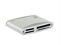 Axiom all in 1 external flash card reader with micro sd card slot (white)