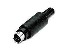 6-pin mini din male connector