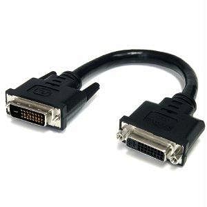 Extend a dvi-d port by 6in, to prevent unnecessary strain on the port - dvi dual