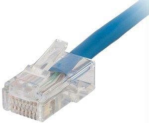 Qs 20ft cat5e non booted cmp blu