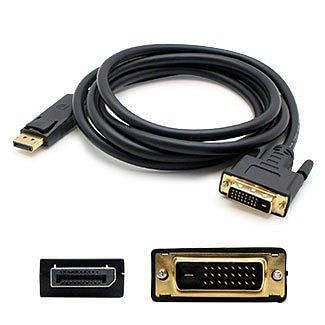 Addon 5 pack of 10ft displayport male to dvi-d dua