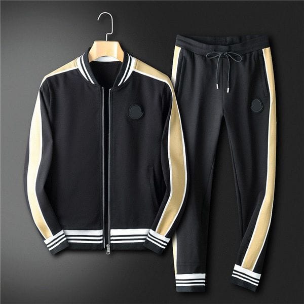 Color: 4 - Size: M (Asian size) - Adult: yes - Men's Tracksuits plus size Outerwear & Coats Sizehoodies hoodies suit hooded casual fashion color stripe printing Asian size wild breathable long sleeve a set 21mj