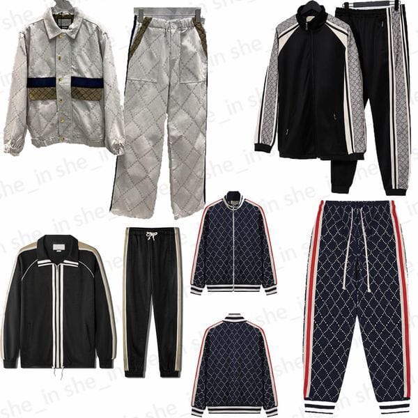 Color: S2 - Size: M - Designer Tracksuit Men Woman Fashion Sport Tracksuits Casual Two Piece Set Mens Classic Letters Track Suit 5A Quality Jacket Suit 23FW S-2XL