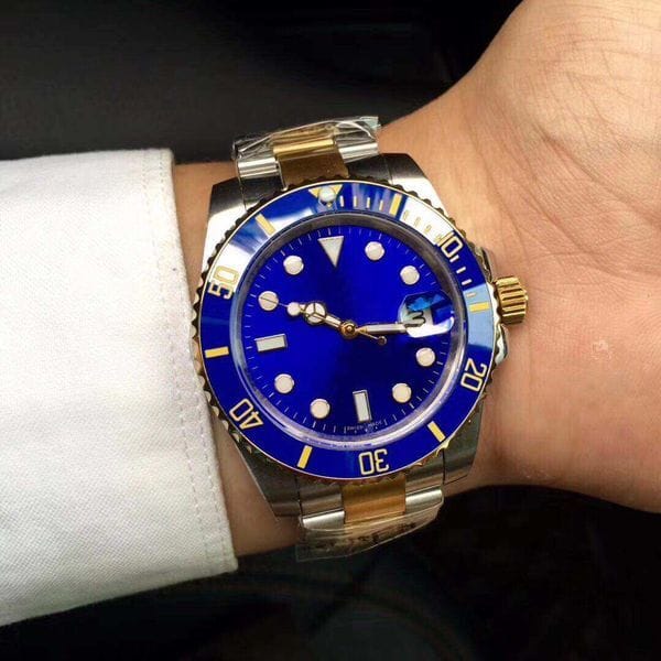 Color: Green - AAA-Coupled with the- top luxury brand ceramic border, original 8215 west iron city machine stainless steel, sapphire free rubber band.