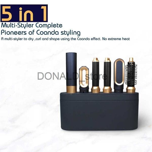 Electric Hair Dryer New Hair Dryer Multi Hair Styler 5 in1 Curling Iron Hair Straightener With Hair Brush Hairdryer For Hair Dryer Hair Multi Styler J0118