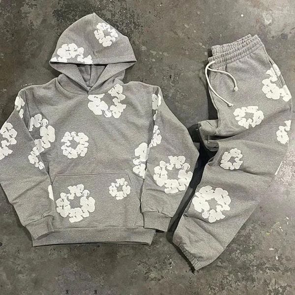 Color: 2 - Size: L - Men's Tracksuits Streetwear Y2K Suit Mens Hoodie Sweatpants Two Piece Set Hip Hop Patchwork Oversized Pullover Sweatshirt Casual Pants
