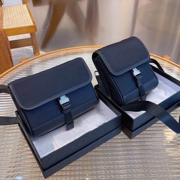 Color: 15*5*18cm-Black - Mens Cross Body Phone Bags Mini Nylon Shoulder Bags Black Crossbody Designer Bag