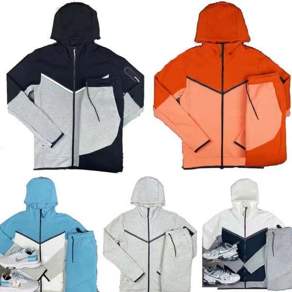 Color: NO.99 - Size: M - Mens Tracksuits Designer Tech Fleece Men Hoodies pant sports Pants Jogger suits zipper Thick sportswear sportsuit mens coats winter coat techfleece Man Joggers