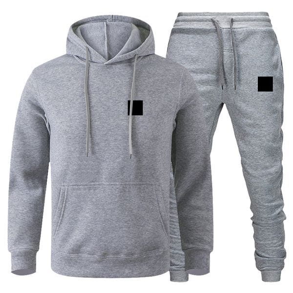 Color: Green - Size: 5XL - Adult: yes - Men's Hoodies Sweatshirts Red hoodie Brand Letter Printed Two Pieces Sets Hooded Tracksuit Men Women Sportswear Hoodies+Sweatpants Jogg