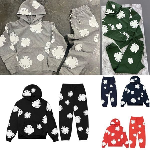 Color: Gray T-shirt - Size: L - Designer Tracksuit Gothic Men Sweatshirts and Sweatpants Fashion Hip Hop Man Oversized Casual Pants Sportswear Sets Y2k Streetwear Men Clothing