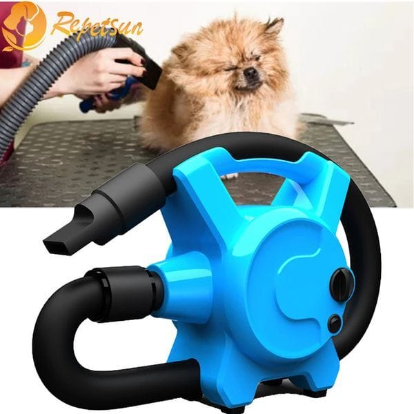 Color: Colour1 - Pet Hair Dryer Dog Cat Grooming Blower Folding Adjustable Drying Blow-dryer Portable Dog Grooming Kit Cats Pet Supplies