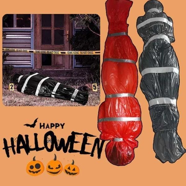 Halloween Dead Props Outdoor Scary Dead Victim Prop Increase The Terror Creepy Haunted House Fake Corpse DIY Decorations Y240801