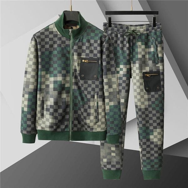 Color: Purple - Size: 2XL - Tracksuit Men Womens Designer Track Sweat Suit Sweatshirts Man Jacket Sets Pants Sportswear Autumn/winter