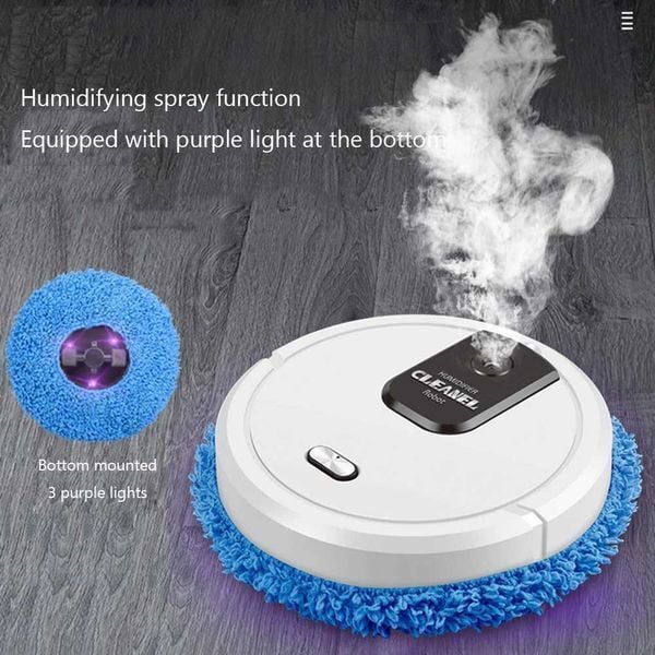 Smart Robot Cleaning Auto Home Cleaning Sweeping Robot Mopping Machine Lazy Robotic USB Vacuum Cleaner Portable Electric Sweeper M240905