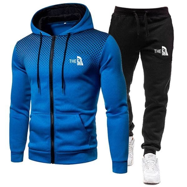 Color: Purple - Size: 2XL - Adult: yes - Mens Tracksuits Autumn Winter tracksuit mensdesigner hoodie Set Plus Fleece Outdoor Sports Warm Long Sleeve Pants Pullover Fashion Clothing