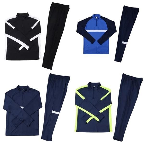 Color: Color 10 - Size: M - Mens tracksuits set long sleeve two-piece suit sports shirt sweatpants fitness sportswear running sweatshirts winter training basketball soccer jogger tracksuit