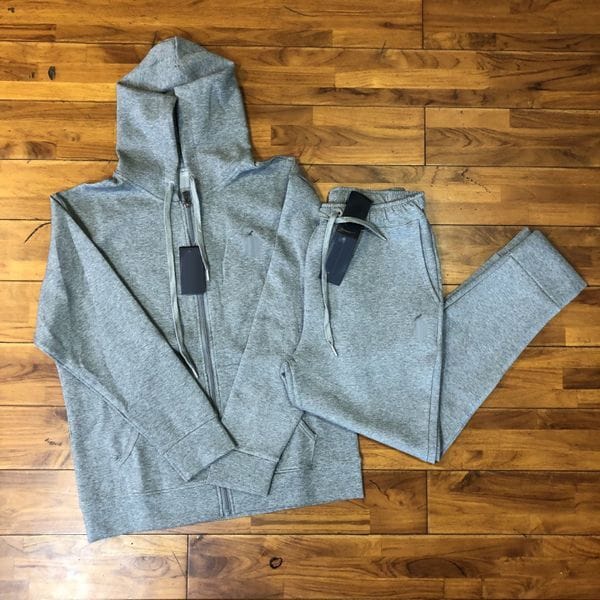 Color: Navyblue-pants(red) - Size: XL - mens designer Tracksuit NEW Football USA Sets track suit mens Men Zipper jackets sportswear set top quality sweat gym suits