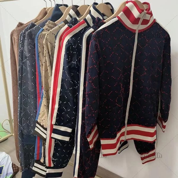 Color: #8 - Size: 3XL - Mens Tracksuits Designer Sets Tracksuit Cardigan Sweatsuits Pants Men Clothing Sweatshirt Casual Tennis Sport Fashion Sweat Suit