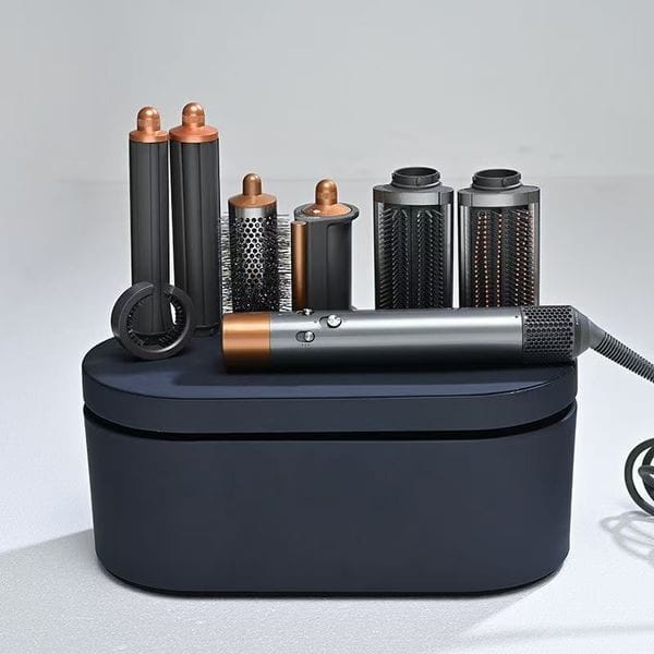 Color: Macaron color(4 in 1) - Curling Irons Electric Hair Curler Multi Function Women Professional Tool Temperature Home Travel Multi functional with box