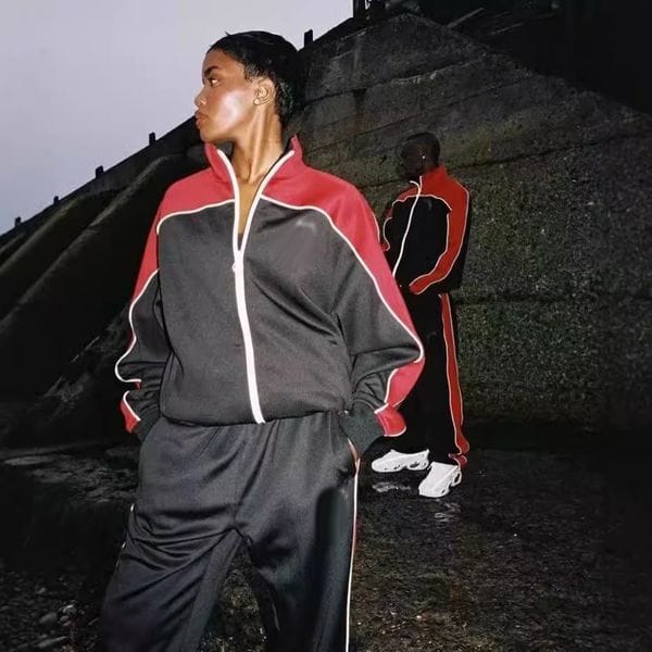 Color: 678-black gray - Size: XL - mens tracksuits designer tracksuits The Rock velvet jacket high street pants sports suit