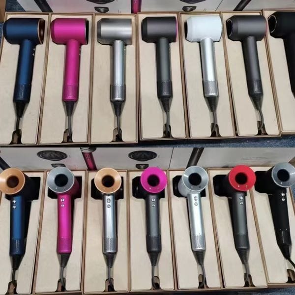 Color: Red - Designer hair dryer leafless supersunic high speed hairdrier home hair salon Hair care hair dryer professional salon hairdressing tools