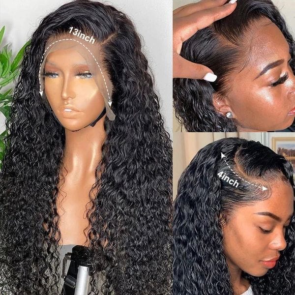 Color: Brown Wig cap - Brazilian Kinky Curly Hair 32 Inch 13x4 Highlight Pink Loose Hair Lace Front Wig for Black Women Deep Part Straight Simualtion Human Wig Pre Plucked Heat Resistant
