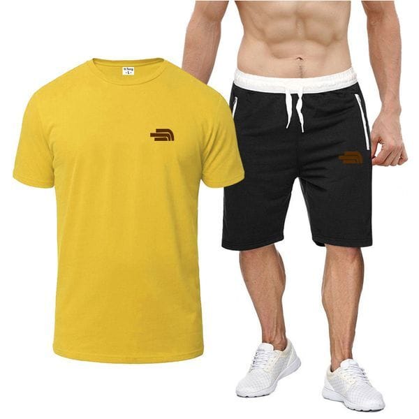 Color: White - Size: M - Adult: yes - Summer Mens shorts and t shirt set Designer tshirts Loose casual Fashion Luxurys Brand letter shorts Tee Top Man tracksuit