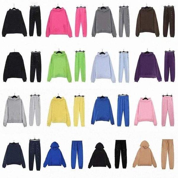 Color: Color 45 - Size: L - Hoodie Mens Womens Pink Black Fashion Designers Hoodies Pants Suits Sets Classic T Shirts Tees Clothes Sweatshirts T shirt