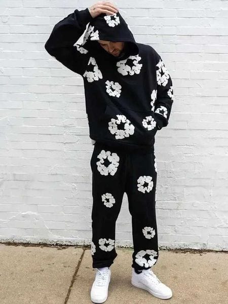 Color: Red - Size: M - Men's Tracksuits Clothing Hoodie Y2k Hip Hop Graphic Print Super Large Hoodie Sportswear Mens Zipper Hoodie Set Unisex Tracksuit T241230