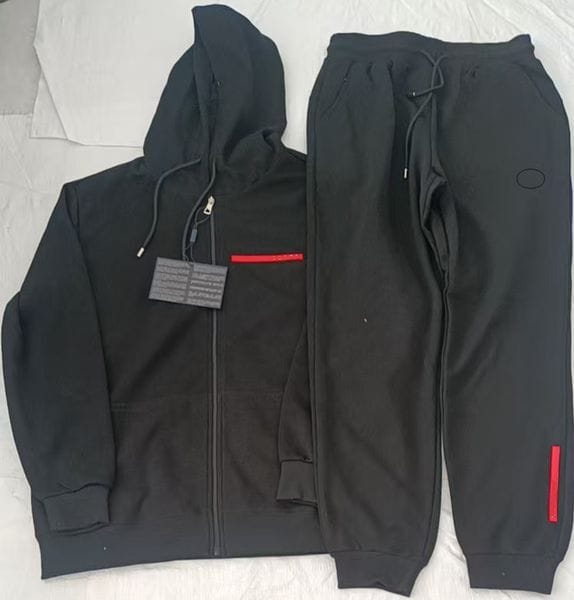 Color: Black4 - Size: XL - Man Tracksuit Jersey Jumpers Two Pieces Set Mens Sets Spring Autumn Outwear Mens Designer Tracksuits M-3XL