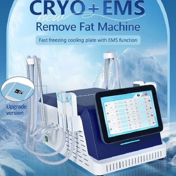 Cryo ems body shaping machine freeze fat cold sculpt emslim muscle tighten cryolipolysis weight loss spa equipment 2 in 1