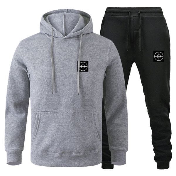 Color: 19._Color - Size: XL - Adult: yes - Mens tracksuits sweater trousers set designer hoodies streetwear sweatshirts sports suit plush letter decoration thick Hoodies men pants