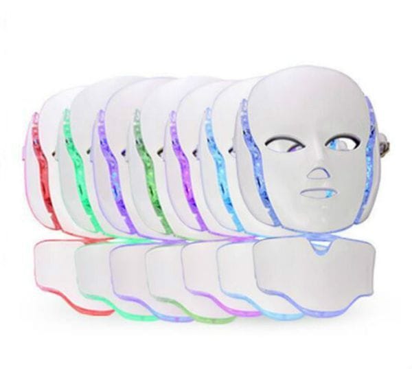 7 Colors PDT LED Mask Skin Whitening Skin Rejuvenation Photon Light Therapy Face Neck Home Use Care Facial Machine419