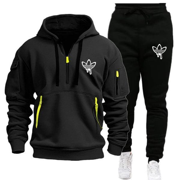Color: Indigo - Size: 2XL - Adult: yes - Mans Tracksuit Hoodie Mens Hoodies Designer Hoodie Tracksuit man Designer Sweatsuit Set Mens Tracksuit Sets Men Pants Designer Zip Up Hoodie Men Puffer Jacket 2025
