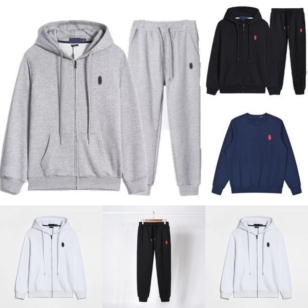 Color: White - Size: 2XL - Designer Embroidery Hoodies Suits Tracksuits Mens Streetwear Two Piece Set Womens Hip Hop Oversized Sweatshirts Sweatpants Casual Outfits