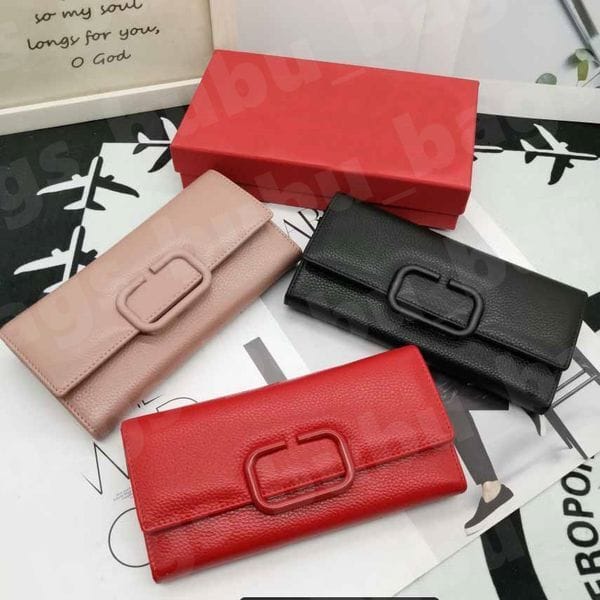 Color: A1 - Designer Men Women Long Wallet Fashion Leather Coin Purses Luxury Leather Wallet Purse Business Portable Credit Cardholder Coin Pocket AYD
