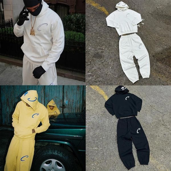 Color: Black Hoodie(High Quality Version) - Size: 2XL - Designer Mens Tracksuit Letter Print Vintage Hip Hop Hoodie Autumn Winter Casual Sports Sweatpants Two Piece Set Women Streewear