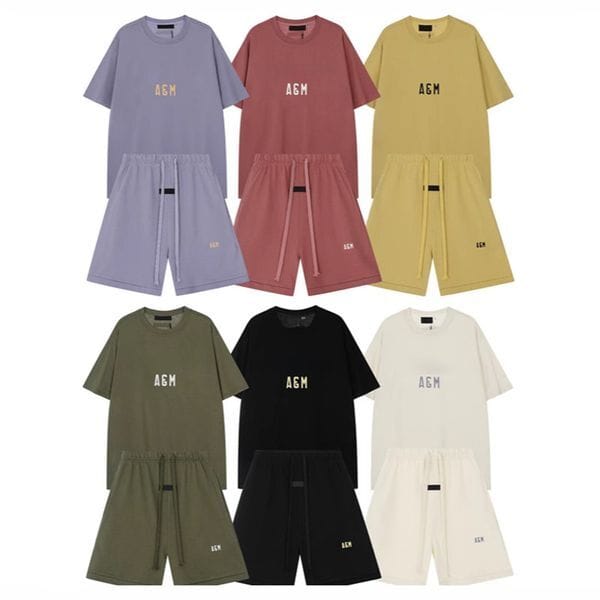 Color: Multi - Size: M - Men's Tracksuits Designer Letter printed round neck pullover short sleeved T-shirt for men female