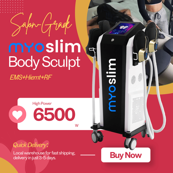 Professional MYOSLIM HIEMT Muscle Stimulation NEO 6500W RF Machine Body Sculpting Equipment Fat Burning Slimming