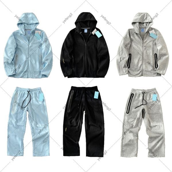 Color: Light blue-crew - Size: S - mens tracksuit designer Tracksuit nocta tracksuit Hoodie Pants Printed sports tech fleece sweatshirts