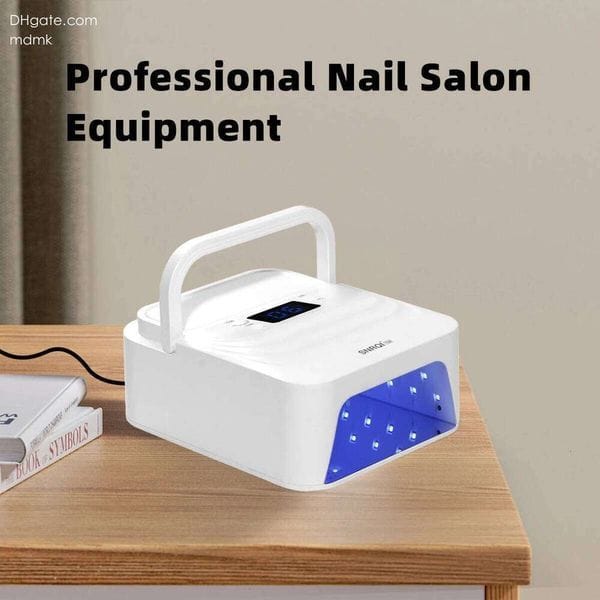 Color: EU Plug - 48W LED Lamp for Nails Professional Portable Dryer Fast Curing Gel Nail Polish Auto Sensor UV Light with Handle X250702