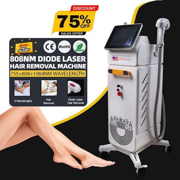 808 Diode Laser Ice Laser Hair Removal Device Permanent Painless Eyeline Removal Machine Wrinkle Removal Whitening Tattoo Remova