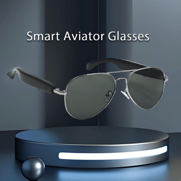 SENBONO AI Translation F18 Bluetooth Call Voice Assistant Music Playback Headphones Noise Reduction Remote Control Photography Pilot Smart Glasses