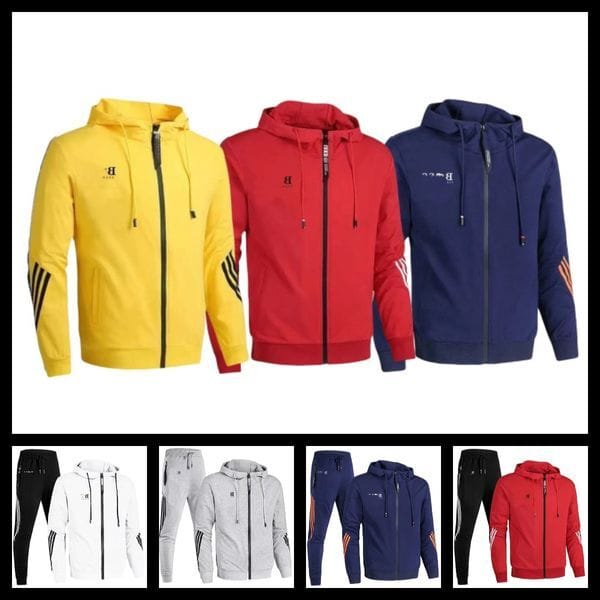 Color: Gray - Size: M - Designer Men's Hoodie Classic Tracksuits Leisure Causal Solid Hoodie Fleece Color Couple Set Sweatshirt Oversize S-5XL Tracksuits