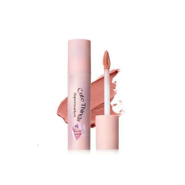 Color: Pink - FLORTTE Primer Matte Korean Lipstick Cream Whitening Lip d Long Lasting Waterproof Lipgloss