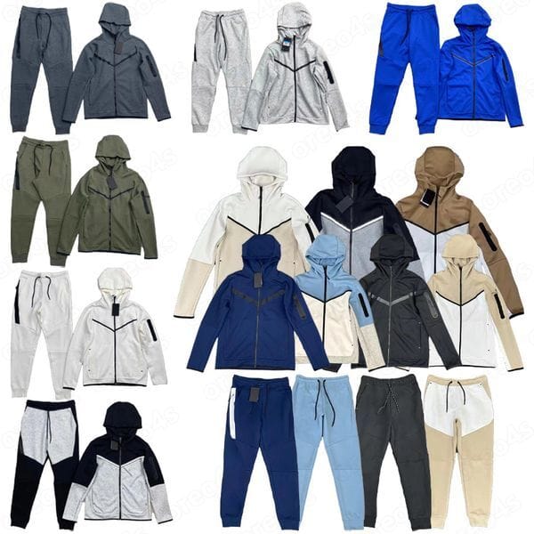 Color: #55 - Size: S - Designer Tech Tracksuit Men Thick Tech Fleece Pants Sportswear Hoodies Jackets Space Full Zip Trousers Womens Bottoms Joggers Man palms Running Jacket Mens Sports