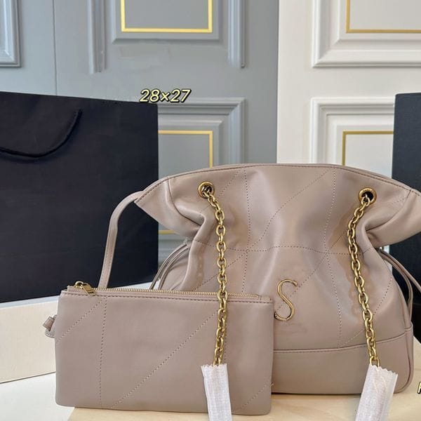 Color: A1 - Deer hide velvet handbag designer shoulder bags luxury crossbody bag Elegance Tote bag Pull-string design shopper bag Large capacity purse