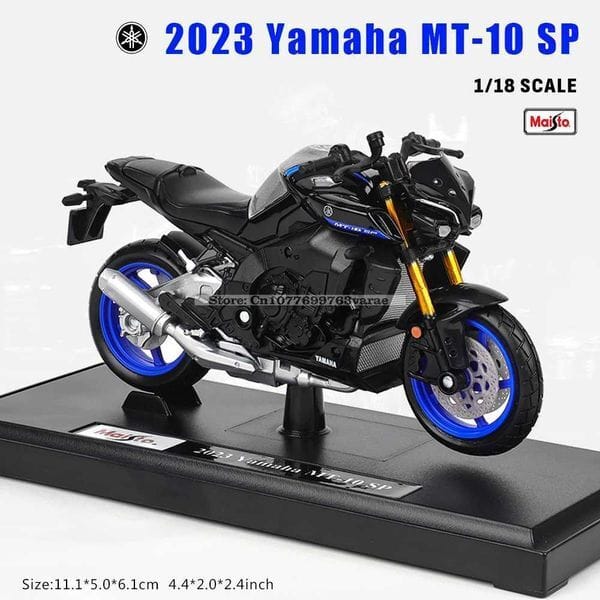 Color: 2023 Yamaha Mt10 Sp - Maisto 1 18 2023 Yamaha MT10 SP 2018 FJR 1300 YZF-R1 2021 star original authorized simulation alloy motorcycle model toy car L250814