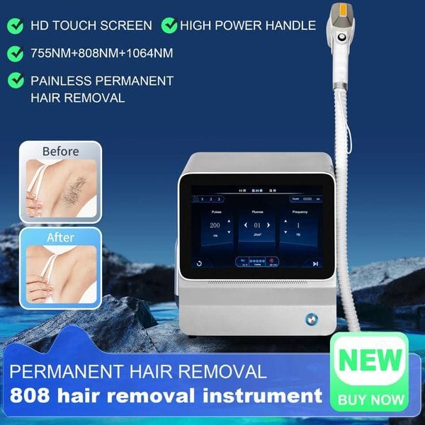 3000W 808 Alexandrite Hair Removal Laser Diode Machine Ice Platinum Body Face Underarm Cooling Head Permanent Painless Epilator