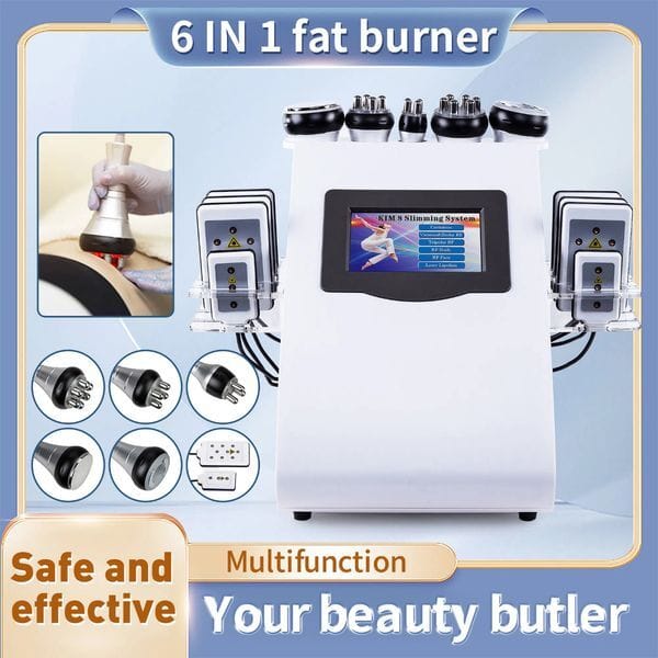 Slimming 40KHZ Six In One Ultrasonic Cavitation Negative Pressure Massage Weight Loss Skin Tightening Shape Anti-wrinkle